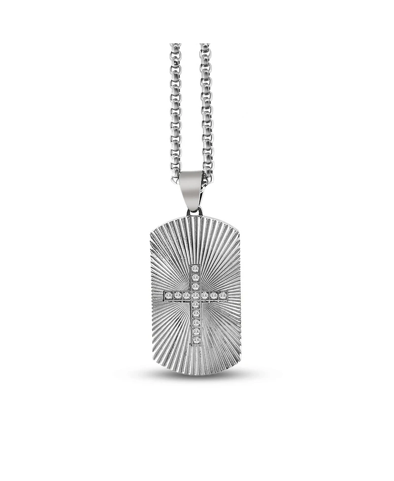 Anna Zuckerman Raylur Cross Dog Tag Necklace