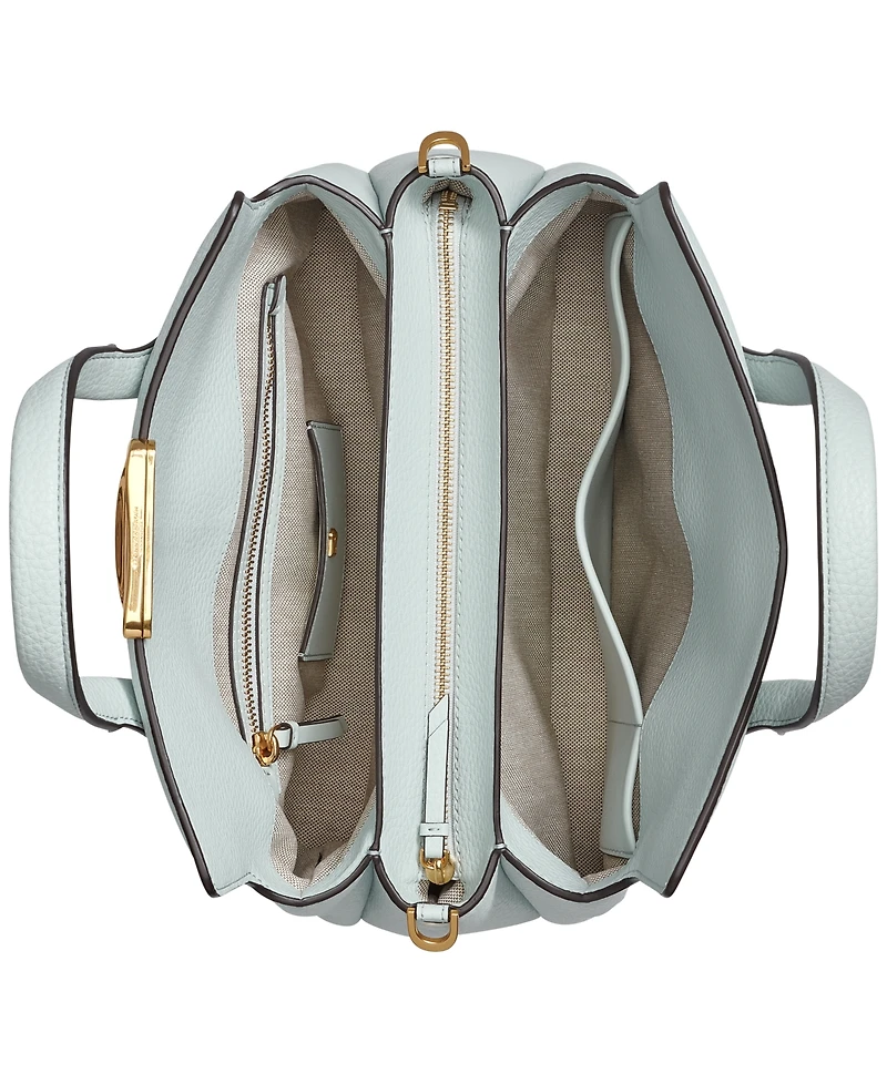 Donna Karan New York Amagansett Soft-Rolled Leather Satchel with Sculpted Magnet Closure