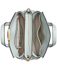 Donna Karan New York Amagansett Soft-Rolled Leather Satchel with Sculpted Magnet Closure