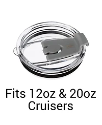 Lid: On The Go Spill Proof Tumbler Lid for12 & 20oz Cruisers