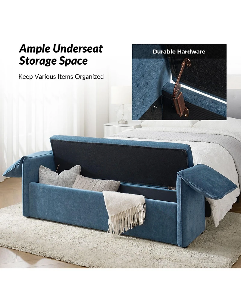 Alberto Modern Storage Bench with Ample Storage Space