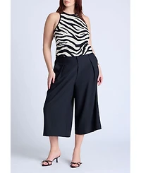 Eloquii Plus Size Printed Sweater Tank