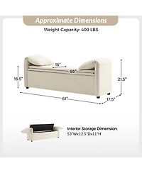 Alberto Modern Storage Bench with Ample Space
