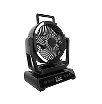 Ayamaya 40,000mAh Rechargeable Camping Fan with Led Lantern & Power Bank, Ultra-Quiet 9-Speed Tent Fan with Remote, 135-Hour Battery Life, Adjustable