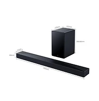 5.1 Channel High-End Home Theater Soundbar with Wireless Subwoofer