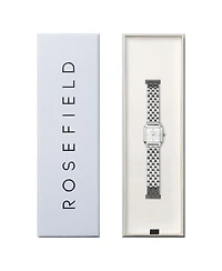 Rosefield Boxelle Women's Silver Tone Stainless Steel Bracelet Watch 19.5mm