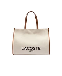 Lacoste Large Heritage Canvas Tote Bag