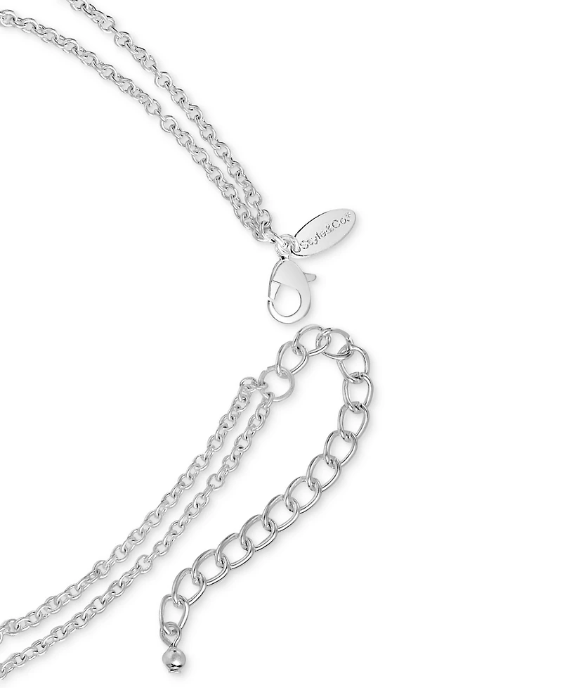 Style & Co Imitation Pearl & Bead Layered Statement Necklace, 18" + 3" extender, Macy's Exclusive