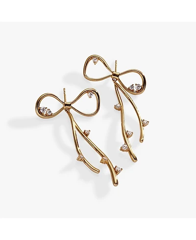 Alex and Ani Coquette Bow Earrings