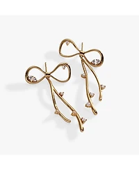 Alex and Ani Coquette Bow Earrings