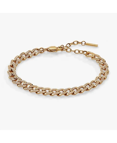 Crystal Pave Curb Chain Bracelet