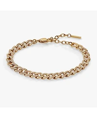 Crystal Pave Curb Chain Bracelet