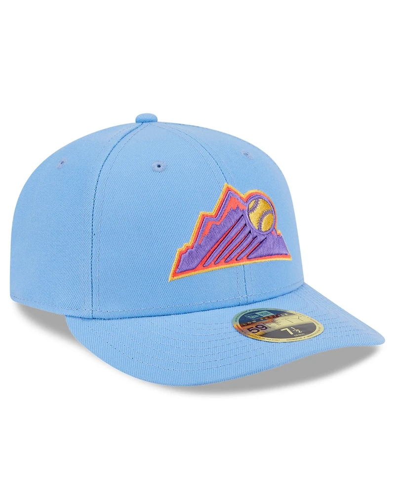 New Era Men's Light Blue Colorado Rockies 2025 City Connect Low Profile 59FIFTY Fitted Hat