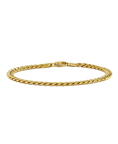 Vincero Men's Curb Chain – 5mm Gold Plated Bracelet, 7.5"