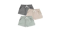 Gerber Toddler & Baby Girls Knit Shorts, 3-Pack