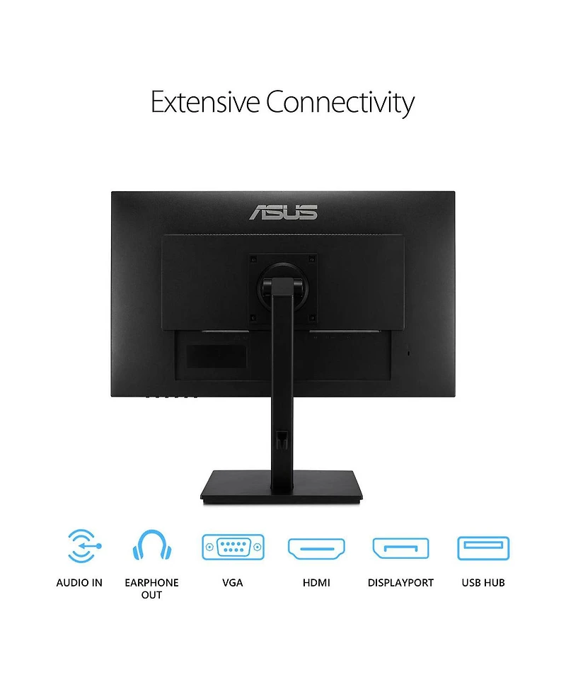 Asus VA24DQSB 23.8" 16:9 Full Hd Ips Led Monitor, Built-In-Speakers, Black