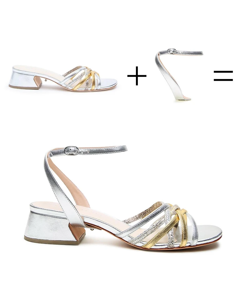 Alterre Women's Silver Marilyn Customizable Sandals