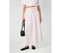 WeWoreWhat Women's Drop Waist Maxi Skirt