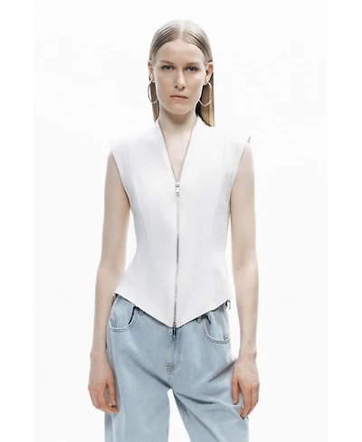 Nocturne Women's Zipper Design Blouse