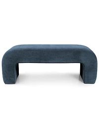 47" Velvet Upholstered Waterfall Bench, Modern Bed Bench for Living Room or Entryway-Maison Boucle