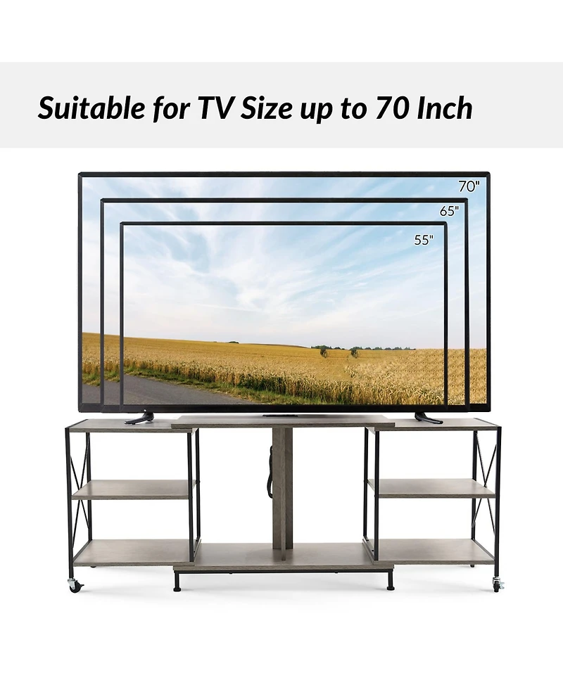 Patricio Flexible Tv Stand with Power Outlets