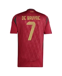 Adidas Men's Kevin De Bruyne Burgundy Belgium National Team 2024 Home Replica Player Jersey