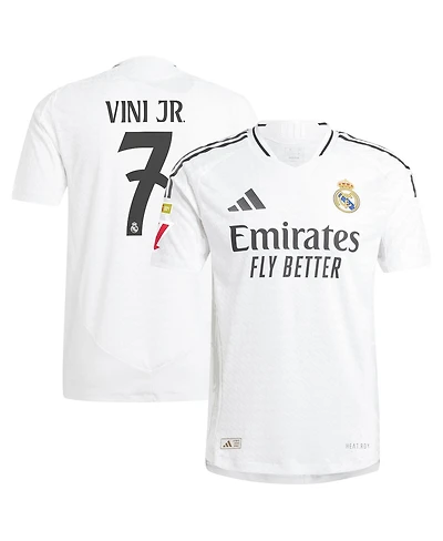 Adidas Men's Vini Jr. White Real Madrid 2024/25 Home Authentic Player Jersey