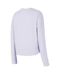Concepts Sport Women's Light Purple Clemson Tigers Elevation Tri-Blend Long Sleeve Top and Shorts Set