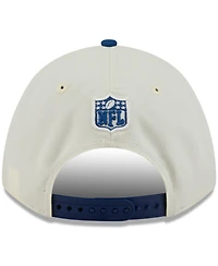 New Era Men's Cream/Royal Indianapolis Colts 2025 Nfl Draft 9FORTY A-Frame M-Crown Adjustable Hat
