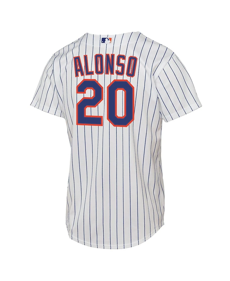 Nike Big Boys and Girls Pete Alonso White New York Mets Home Replica Player Jersey