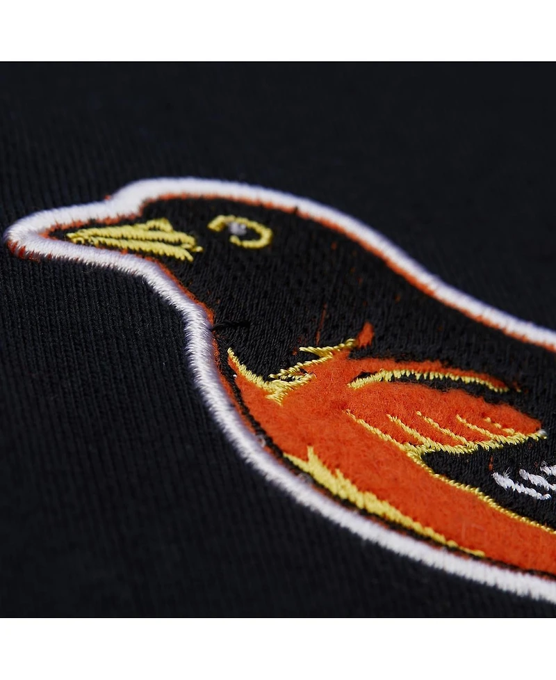 Mitchell & Ness Men's Cal Ripken Jr. Black Baltimore Orioles Legends Collection Vintage Logo T-Shirt