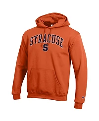 Champion Men's Orange Syracuse Arch Over Logo Pullover Hoodie