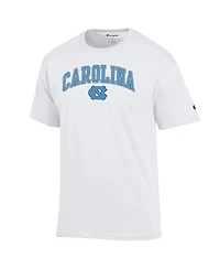 Champion Men's White North Carolina Tar Heels Arch Over Logo T-Shirt