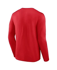 Fanatics Men's Alexander Ovechkin Athletic Red Washington Capitals Nhl All-Time Leading Goal Scorer The Great 895 Long Sleeve T-Shirt