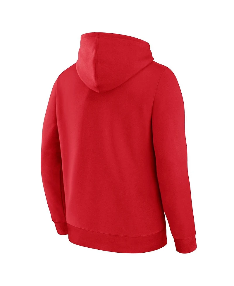 Fanatics Men's Alexander Ovechkin Athletic Red Washington Capitals Nhl All-Time Leading Goal Scorer 895 Logo Pullover Hoodie
