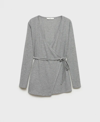Mango Women's Ribbed Knit Cardigan
