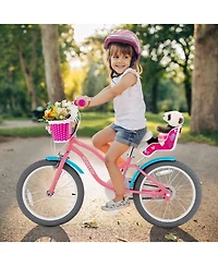 Kids Bicycle with Training Wheels and Basket for Boys and Girls Age 3-9 Years