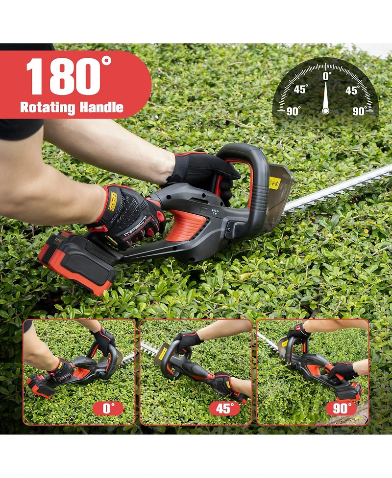 20V Max 20-inch Cordless Hedge Trimmer, Grass Shear & Shrubbery Trimmer (Battery & Charger Included)
