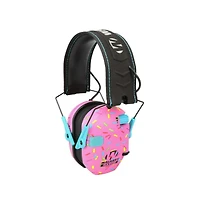 Walkers Razor Slim Electronic Pink Sprinkles Muff with Full Range Speakers