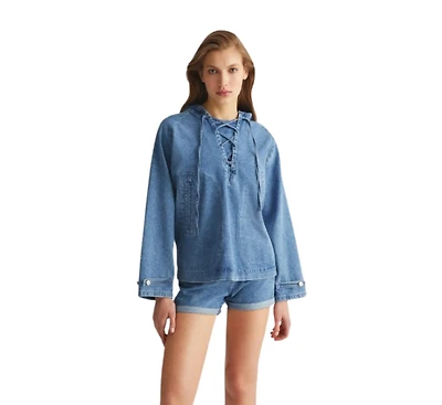 Labeca London Women Denim Hoodie