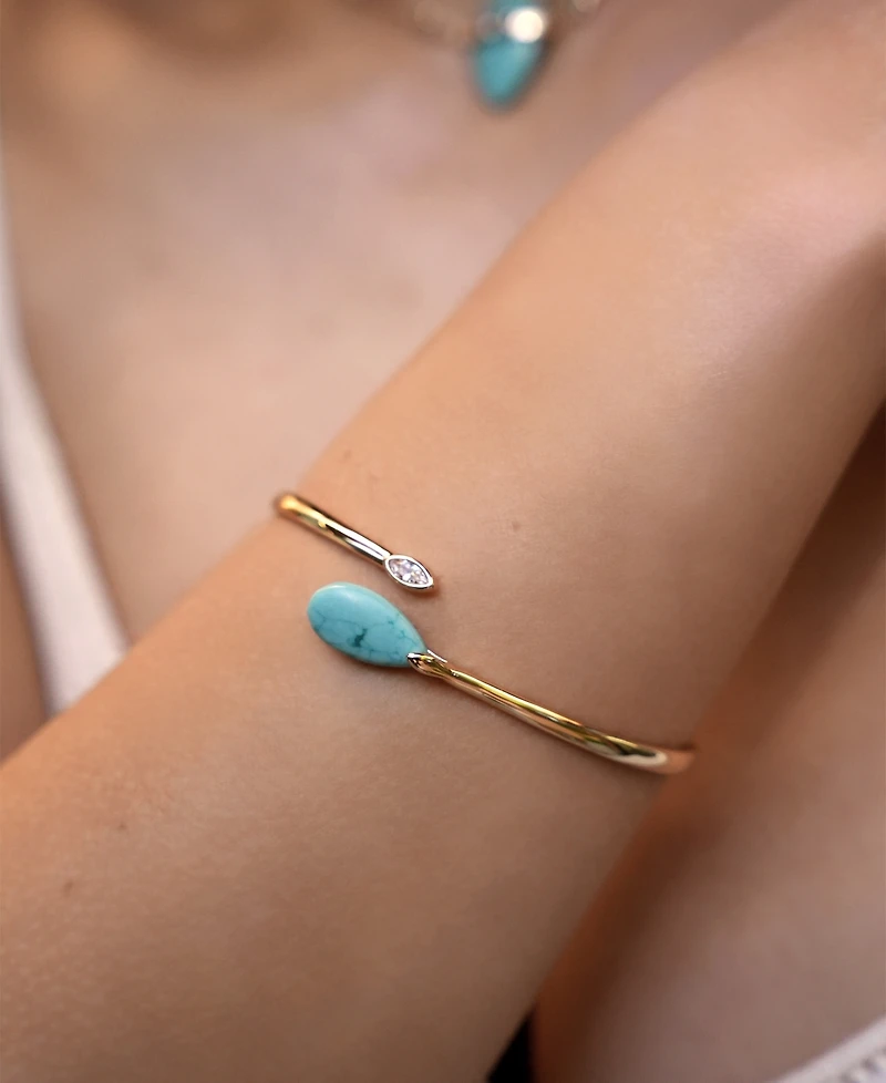 Ettika Turquoise Solstice Cuff Bracelet