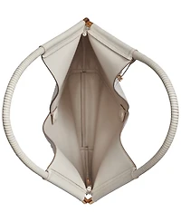 Donna Karan New York Baldwin Large Laser-cut Shoulder with Leather Wrapped Rounded Handle
