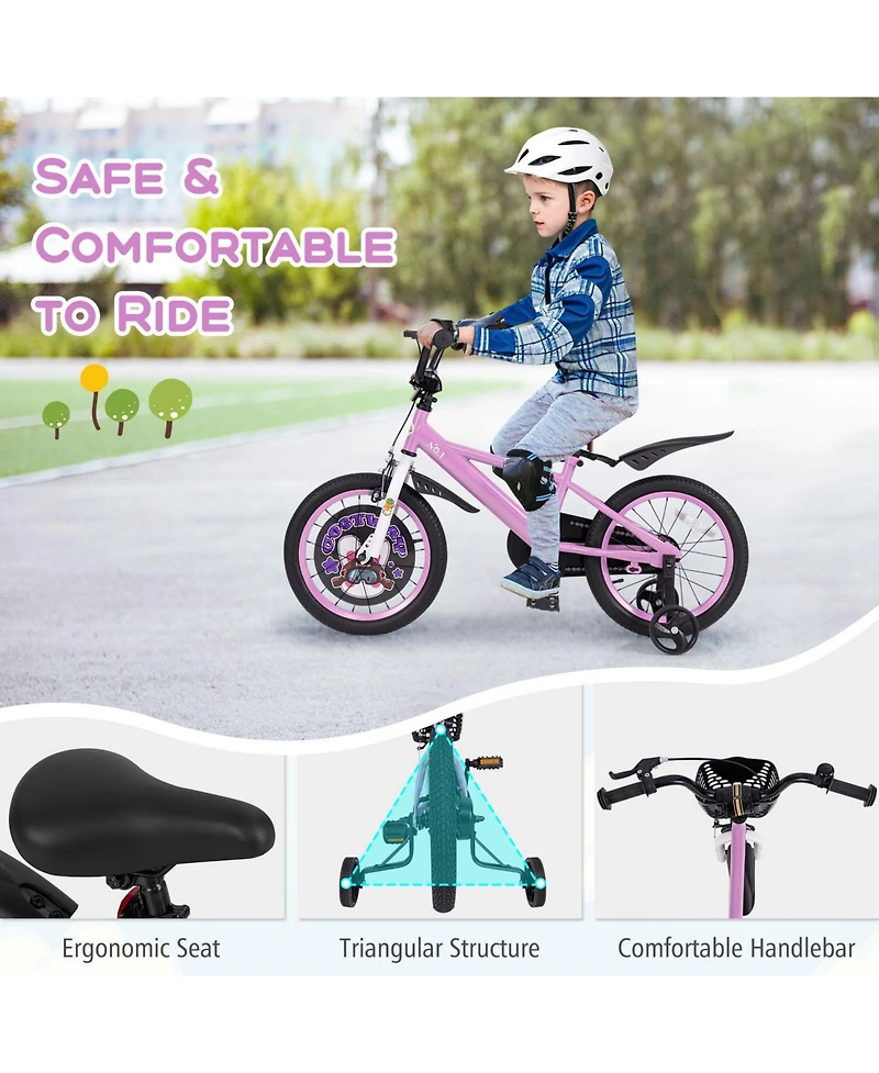 16 Inch Kids Bike for 4-8 Years Old Sport Bicycle with Adjustable Handlebar and Saddle