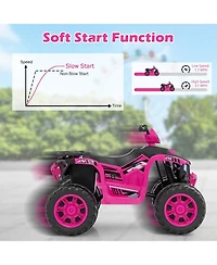 24V Kids Ride-On Electric Atv with Wireless Connection for Toddlers 3-8 Years Old