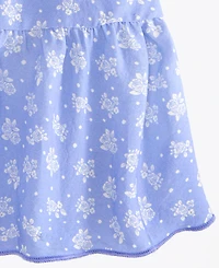With Jules Big Girls Short-Sleeve Smocked-Bodice Dress