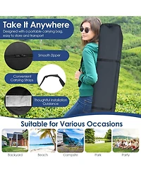 10 x 10 Feet Foldable Outdoor Instant Pop-up Canopy with Carry Bag