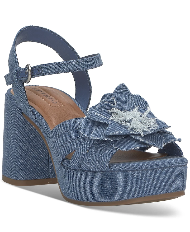 Lucky Brand Women's Marrika Block-Heel Platform Dress Sandals