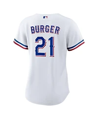 Nike Women's Jake Burger White Texas Rangers Home Replica Jersey