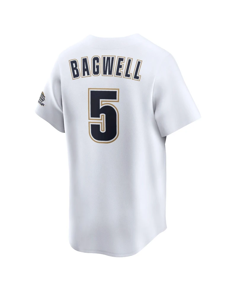 Nike Men's Jeff Bagwell White Houston Astros Throwback Cooperstown Collection Limited Jersey