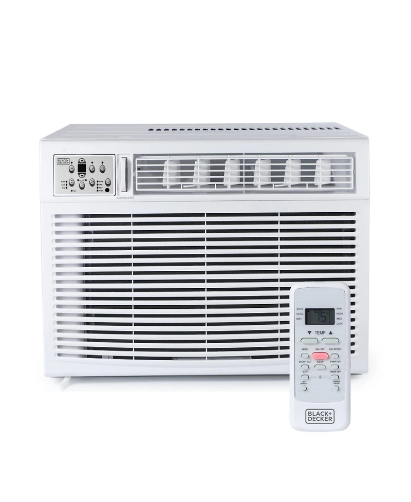 Black+Decker Window or Through The Wall Air Conditioner 18000 Btu, Ac Window Unit Cools Up to 1000 Square Feet, Window Ac Unit with Remote Control, 3